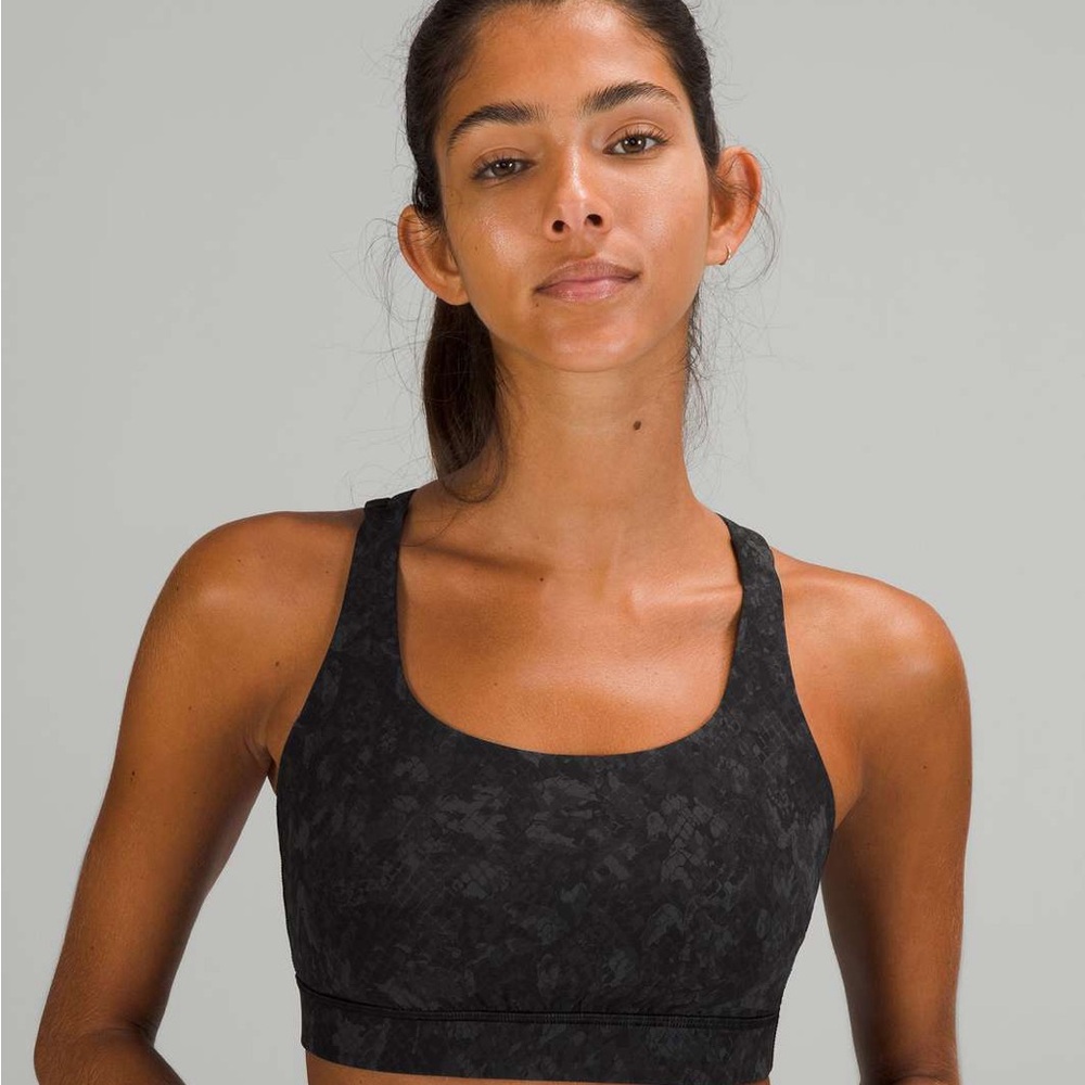 Lululemon Black/Grey Energy Sports Bra